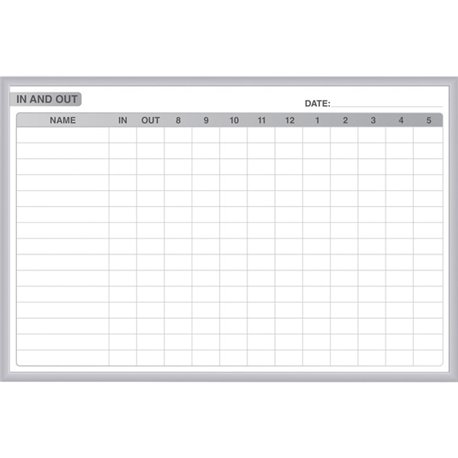 Ghent Dry Erase Board - 72" (6 ft) Width x 48" (4 ft) Height - White Steel Surface - Satin Aluminum Frame - Rectangle - Horizont