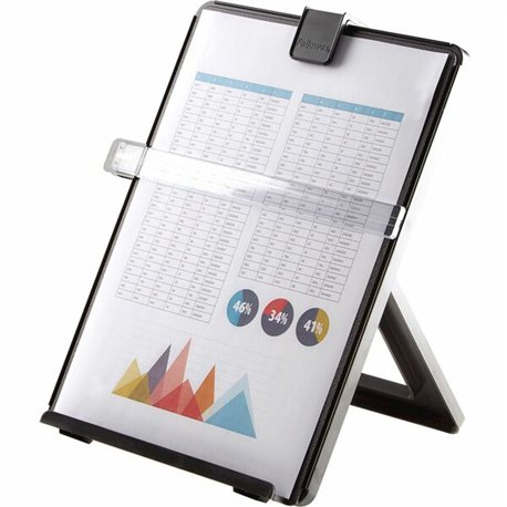 Fellowes Non-Magnetic Copyholder - 11.3" Height x 10.1" Width x 7.4" Depth - Black - Plastic
