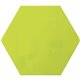 Ghent Powder-Coated Hex Steel Whiteboards - 21" (1.7 ft) Width x 18" (1.5 ft) Height - Green Steel Surface - Hexagonal - Magneti