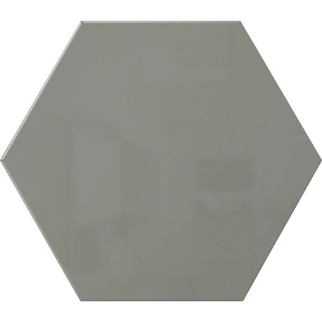 Ghent Powder-Coated Hex Steel Whiteboards - 21" (1.7 ft) Width x 18" (1.5 ft) Height - Gray Steel Surface - Hexagonal - Magnetic