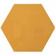 Ghent Powder-Coated Hex Steel Whiteboards - 21" (1.7 ft) Width x 18" (1.5 ft) Height - Yellow Steel Surface - Hexagonal - Magnet