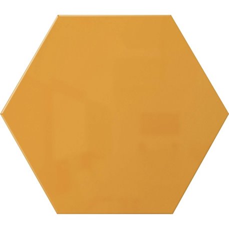 Ghent Powder-Coated Hex Steel Whiteboards - 21" (1.7 ft) Width x 18" (1.5 ft) Height - Yellow Steel Surface - Hexagonal - Magnet