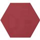 Ghent Powder-Coated Hex Steel Whiteboards - 21" (1.7 ft) Width x 18" (1.5 ft) Height - Red Steel Surface - Hexagonal - Magnetic 