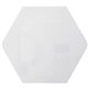 Ghent Powder-Coated Hex Steel Whiteboards - 21" (1.7 ft) Width x 18" (1.5 ft) Height - White Steel Surface - Hexagonal - Magneti