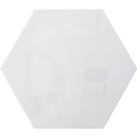 Ghent Powder-Coated Hex Steel Whiteboards - 21" (1.7 ft) Width x 18" (1.5 ft) Height - White Steel Surface - Hexagonal - Magneti