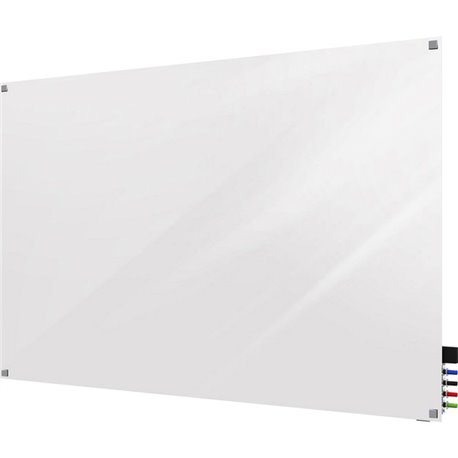 Ghent Harmony Dry Erase Board - 36" (3 ft) Width x 24" (2 ft) Height - Tempered Glass Surface - White Back - Rectangle - Horizon