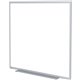 Ghent M1 Dry Erase Board - 48" (4 ft) Width x 48" (4 ft) Height - White Porcelain Surface - Satin Aluminum Frame - Square - Hori