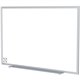 Ghent Hygienic Porcelain Whiteboard with Aluminum Frame - 48" (4 ft) Width x 48" (4 ft) Height - White Porcelain Steel Surface -