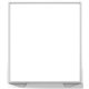 Ghent Partition - 48" Width x 54" Height - Aluminum Frame - Porcelain, Vinyl - Silver - 1 Each