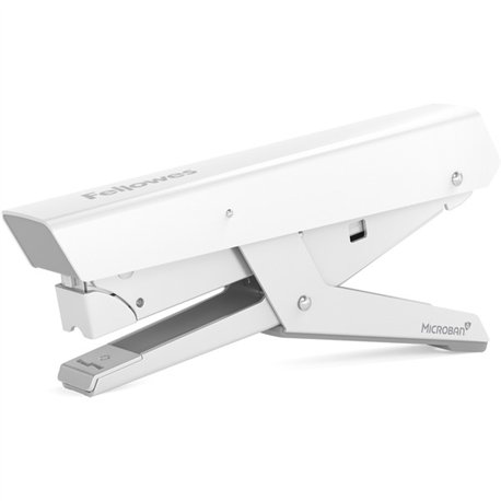 Fellowes LX890 Handheld Plier Stapler - 40 Sheets Capacity - 1/4" , 5/16" Staple Size - 1 Each - White - Metal