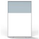 Ghent Partition - 48" Width x 72" Height - Aluminum Frame - Porcelain, Vinyl - Silver - 1 Each