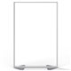 Ghent Partition - 48" Width x 72" Height - Aluminum Frame - Porcelain, Vinyl - Clear - 1 Each