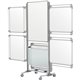 Ghent Nexus Easel+ - 26" (2.2 ft) Width x 39" (3.3 ft) Height - White Porcelain Surface - Frosted Acrylic Frame - Magnetic - Era