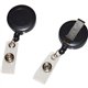 Retractable ID Holder with Belt Clip - 4.5" x 1.3" x 0.3" x - 25 / Box - Black