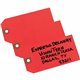 Avery Unstrung Shipping Tags, 11.5 pt. Stock, 4-3/4" x 2-3/8" , 1,000 Red Hang Tags - 4.75" Length x 2.37" Width - Rectangular -