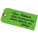 Avery Unstrung Shipping Tags, 11.5 pt. Stock, 4-3/4" x 2-3/8" , 1,000 Green Hang Tags - 4.75" Length x 2.37" Width - Rectangular