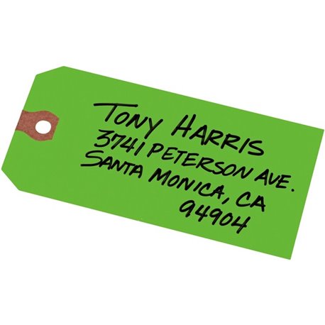 Avery Unstrung Shipping Tags, 11.5 pt. Stock, 4-3/4" x 2-3/8" , 1,000 Green Hang Tags - 4.75" Length x 2.37" Width - Rectangular