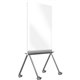 Ghent Roam Mobile Whiteboard - 36" (3 ft) Width x 45" (3.8 ft) Height - White Surface - Satin Aluminum Frame - Rectangle - Verti