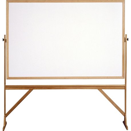 Ghent Dry Erase Board - 72" (6 ft) Width x 48" (4 ft) Height - White Surface - Natural Oak Wood Frame - Rectangle - Vertical - A