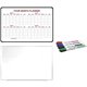 Ghent Dry Erase/Bulletin Board Kit - White, Assorted - 1 Each