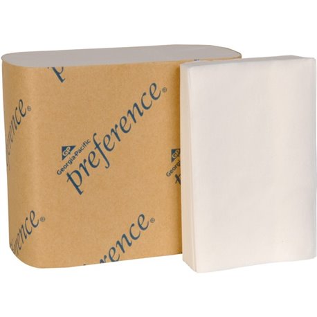 Preference Interfold Toilet Paper - 2 Ply - Interfolded - 4" x 5" - White - 60 / Carton