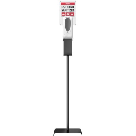 HLS Commercial Floor Stand Sensor Sanitizer Dispenser - Automatic - 1.06 quart Capacity - Support 4 x C Battery - Floor Standing