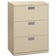 HON Brigade 600 H673 Lateral File - 30" x 18"40.9" - 3 Drawer(s) - Finish: Putty