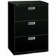 HON Brigade 600 H673 Lateral File - 30" x 18"40.9" - 3 Drawer(s) - Finish: Black