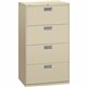 HON Brigade 600 H674 Lateral File - 30" x 18"53.3" - 4 Drawer(s) - Finish: Putty