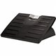 Fellowes Office Suites Adjustable Footrest with Microban - 30&deg Tilt - Black, Silver - 1 Each