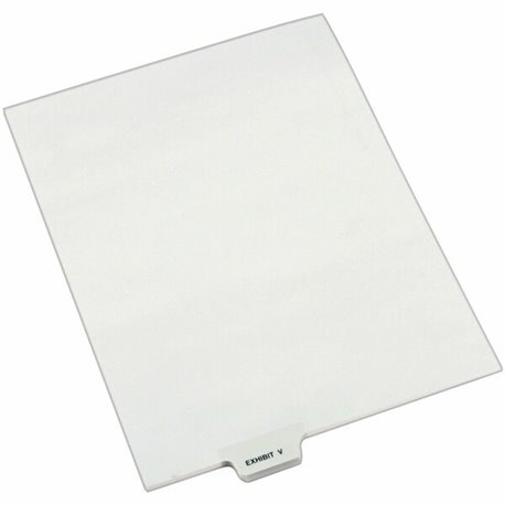 Avery Individual Bottom Tab Legal Dividers - 25 x Divider(s) - Bottom Tab(s) - Exhibit V - 1 Tab(s)/Set - 8.5" Divider Width x 1