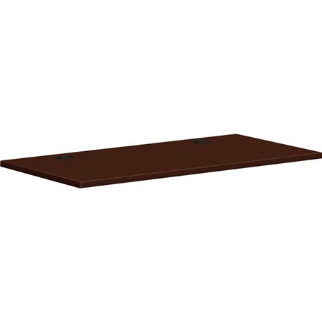 HON Mod Worksurface | Rectangular | 48"W | Traditional Mahogany Finish - 48" x 24"1" - Finish: Traditional Mahogany, Laminate