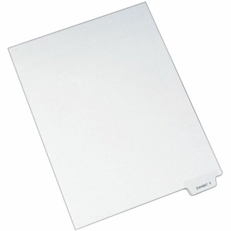 Avery Individual Bottom Tab Legal Dividers - 25 x Divider(s) - Bottom Tab(s) - Exhibit Y - 1 Tab(s)/Set - 8.5" Divider Width x 1