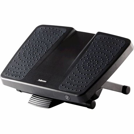 Fellowes Ultimate Foot Support - 25&deg Tilt - Black, Gray - 1 Each