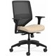 HON Solve Chair - Fabric Seat - Black Mesh Back - Black Frame - Mid Back - Putty