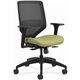 HON Solve Chair - Fabric Seat - Black Mesh Back - Black Frame - Mid Back - Meadow