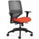 HON Solve Chair - Fabric Seat - Charcoal Back - Black Frame - Mid Back - Bittersweet