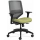 HON Solve Chair - Fabric Seat - Charcoal Back - Black Frame - Mid Back - Meadow