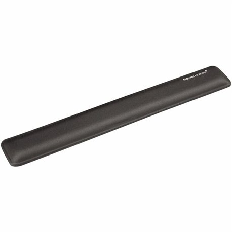 Fellowes Wrist Support with Microban Protection - 0.56" x 18.38" x 2.75" Dimension - Graphite - Gel, Polyester - Wear Resistant,
