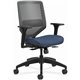 HON Solve Chair - Fabric Seat - Charcoal Back - Black Frame - Mid Back - Midnight