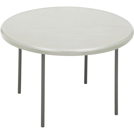 Iceberg IndestrucTable TOO 1200 Series Round Folding Table - For - Table TopRound Top - 600 lb Capacity x 1" Table Top Thickness