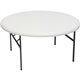 Iceberg IndestrucTable TOO 1200 Series Round Folding Table - For - Table TopRound Top - Four Leg Base - 600 lb Capacity x 1" Tab