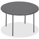 Iceberg IndestrucTable TOO Folding Table - For - Table TopRound Top - Four Leg Base - 4 Legs x 2" Table Top Thickness x 60" Tabl