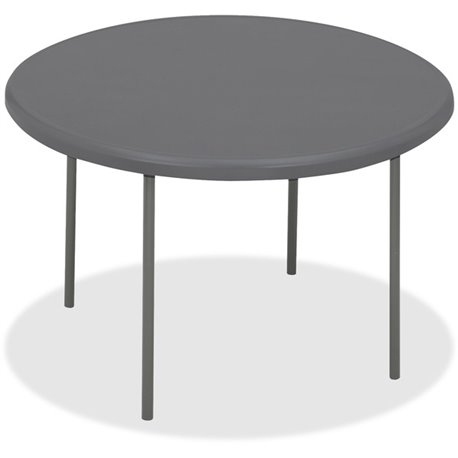 Iceberg IndestrucTable TOO Folding Table - For - Table TopRound Top - Four Leg Base - 4 Legs x 2" Table Top Thickness x 60" Tabl