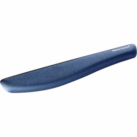 Fellowes PlushTouch Keyboard Wrist Rest with Microban - Blue - 1" x 18.13" x 3.19" Dimension - Blue - Foam - Wear Resistant, Tea