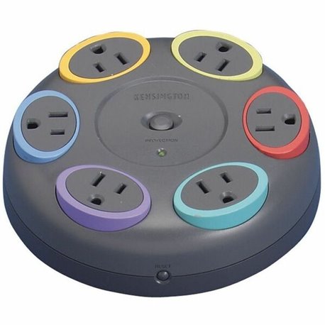 Kensington SmartSockets Tabletop Surge Protector - 6 x NEMA 5-15R - 1500 J - 16 ft