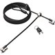 Kensington MicroSaver Cable Lock - Keyed Lock - Black, Silver - Carbon Steel - 8 ft - For Notebook, Tablet