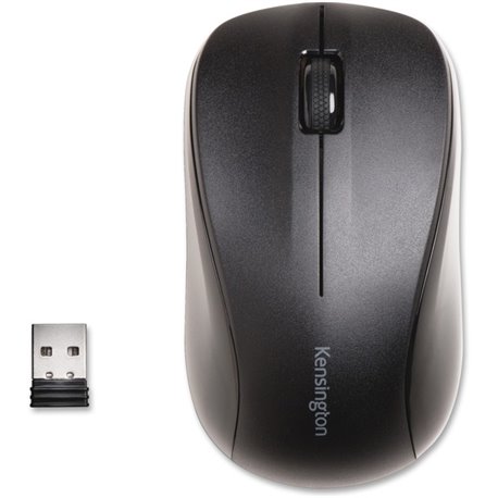 Kensington Wireless Mouse for Life - Optical - Wireless - Black - 1 - USB - 1000 dpi - Scroll Wheel - 3 Button(s) - Symmetrical