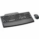 Kensington Pro Fit Wireless Desktop Set - USB Wireless RF 2.40 GHz Keyboard - Black - USB Wireless RF Mouse - Black - Right-hand