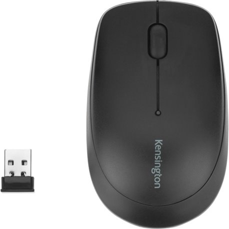 Kensington Pro Fit Wireless Mobile Mouse - Laser - Wireless - Radio Frequency - Black - 1 - USB - 1000 dpi - Scroll Wheel - 2 Bu